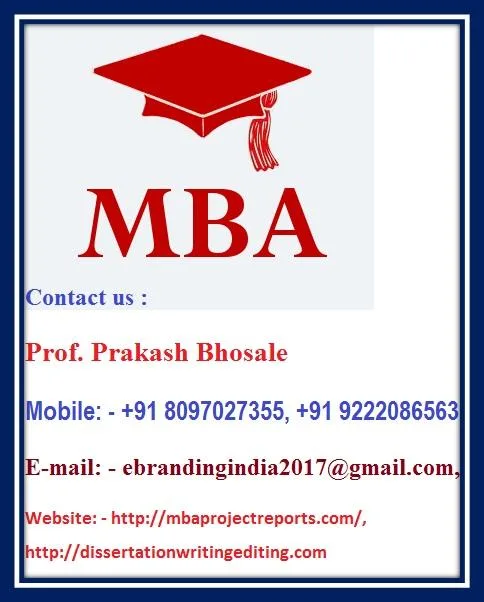 MBA Dissertation Project Report on Account Management