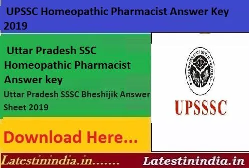 UPSSSC Homeopathic Pharmacist Answer key 2019
