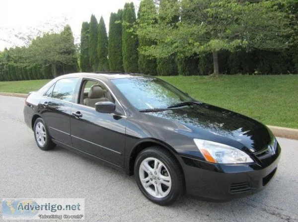 2006 Honda Accord EX Black Sedan 77000 Miles BBB