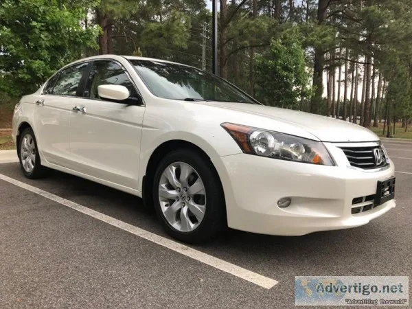 2010 Honda Accord EXL White Sedan 64006 Miles