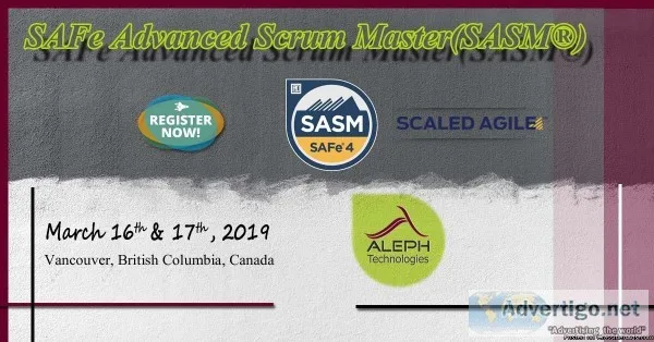 Aleph Technologies  SAFe Advanced Scrum Master Scaled Agile 