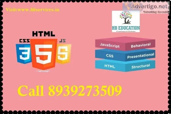 HTML CSS JS Training with Certification at Low cost In Adyar HB 