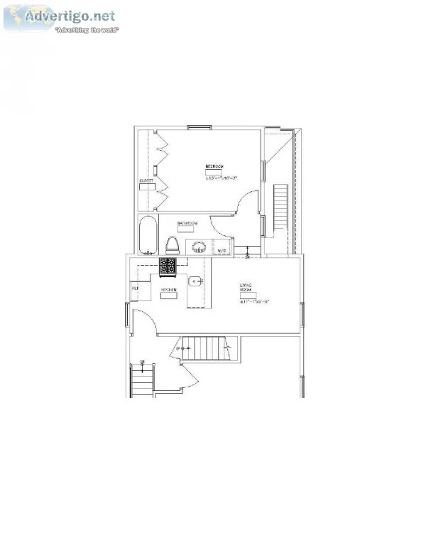 1 Bedroom Apartment Available on the Second floor of a House