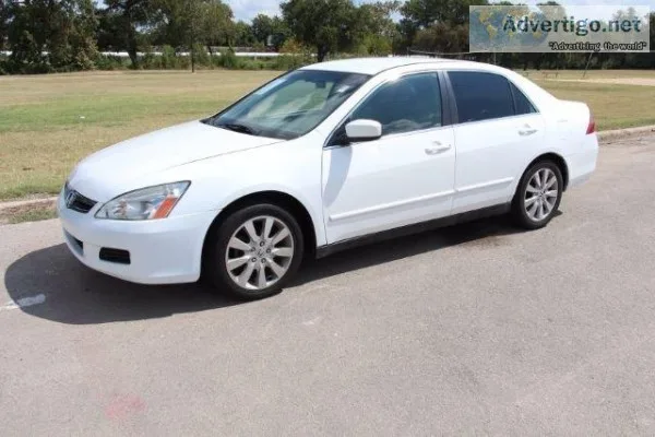 2007 Honda Accord SE White Sedan 80219 Miles