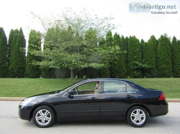 2006 Honda Accord EX Black Sedan 77000 Miles