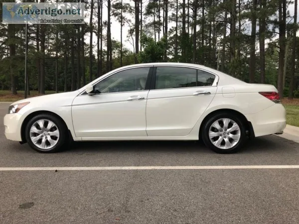 2010 Honda Accord EXL White Sedan 64006 Miles 3.5L