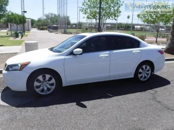 2010 Honda Accord EX-L White Sedan 44310 Miles