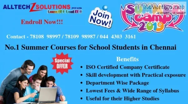 Best Summer Courses for School Students in Chennai