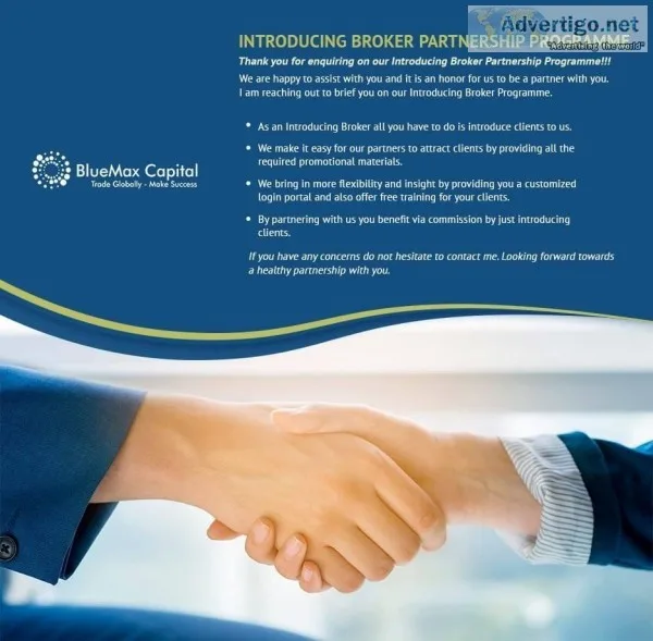 BlueMax Forex Business IB Partnership Own Broker Solutions Banga