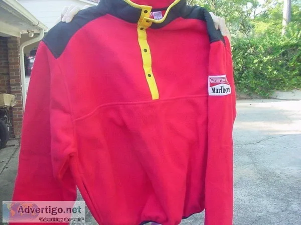 MARLBORO ADVENTURE TEAM FLEECESNAP PULLOVER TOPRED LARGEBRAND NE