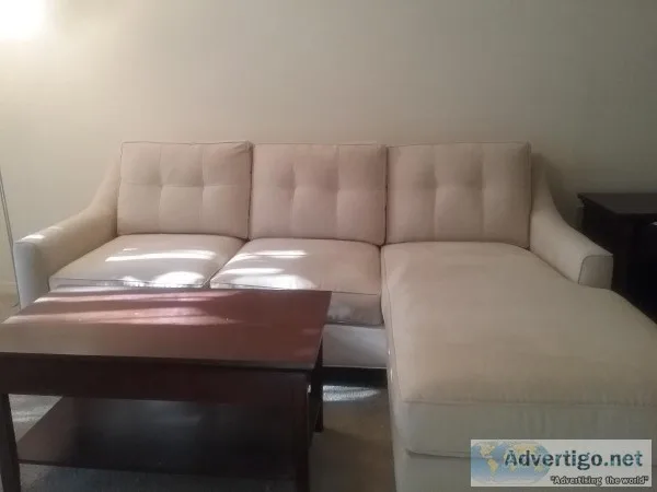 Couch wchase end and coffee table