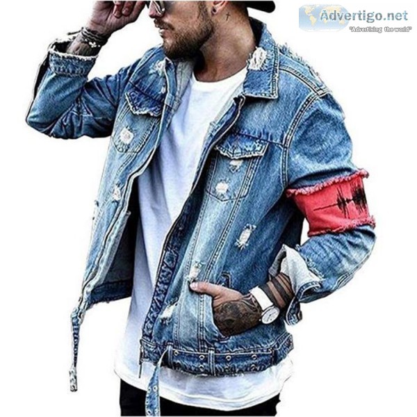Contact Oasis Jackets for bulk ordering trendy denim jackets man