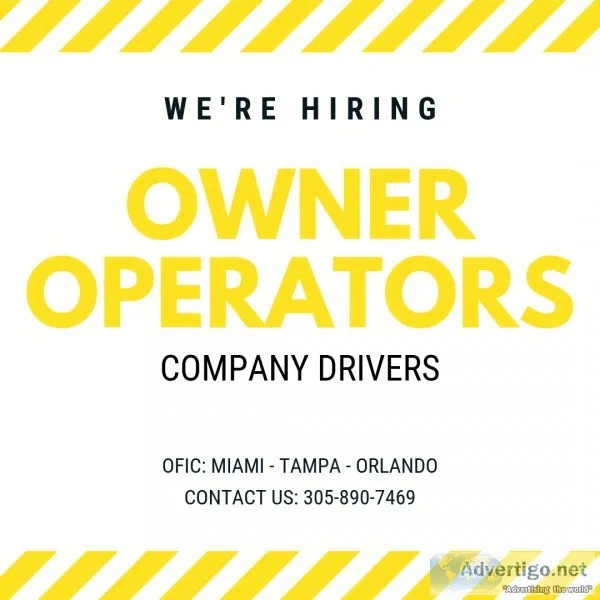 OWNER OPERATOR JOB