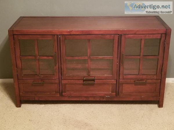Brown TV Stand with storage