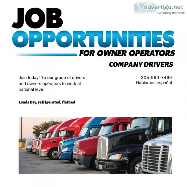 COMPANY DRIVERS FLATBED CDL A
