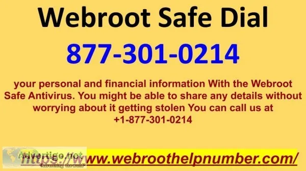 Webroot Safe Number 1-877-301-0214