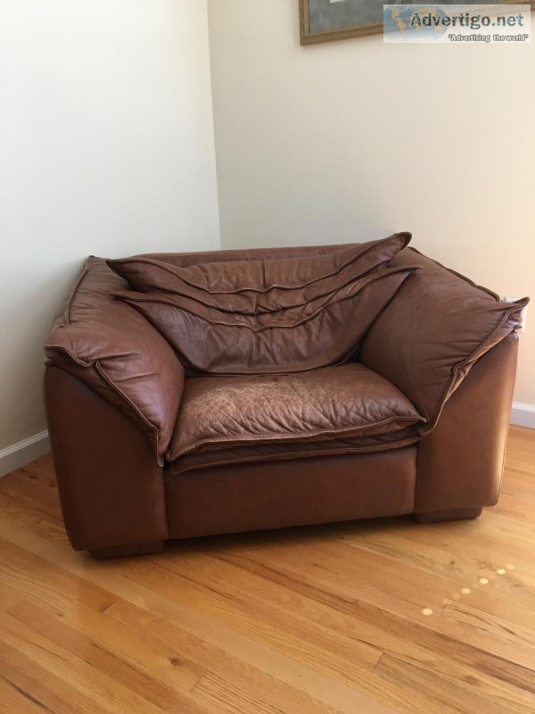 Leather chair.