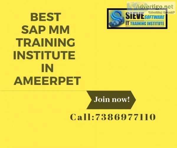 Best SAP MM Training Institute In Ameerpet