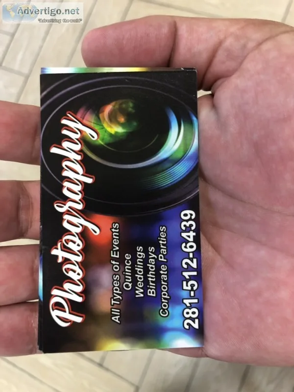 Photography for all events