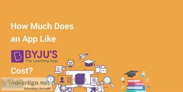 Cost of mobile app like byju s