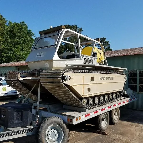 2010 Marsh Master Model C Tracked Vehicle on Trailer