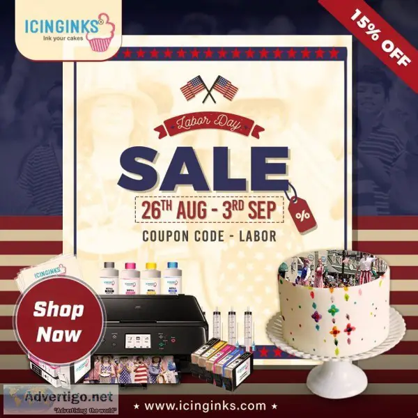 15% OFF on Edible Image Printers Edible Sheets and Other Photo C