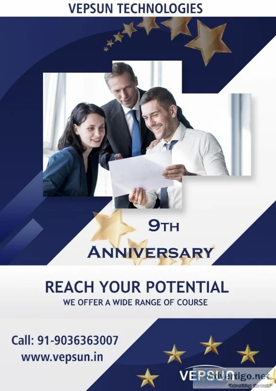 Vepsun Anniversary Offers any course  Rs 12500-