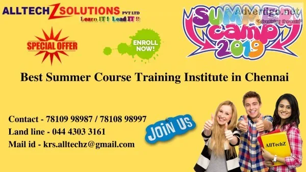 Best Summer Courses in Chennai
