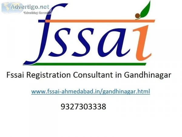 Consultant for FSSAI license registration in Gandhinagar