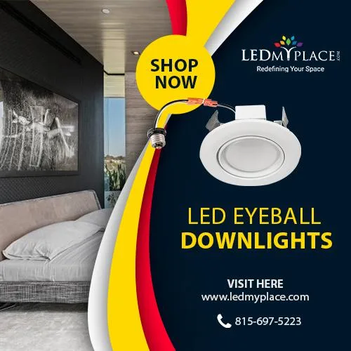 Buy Now Energy-Efficient LED Eyeball Downlights at LEDMyplace