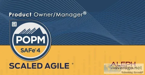 Product manager Product Owner Certification  Scaled Agile  Aleph