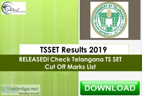 TSSET Results 2019 -20 RELEASED Check Telangana TS SET Cut Off M