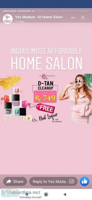Home Salon  Salon at Home at Affordable Price