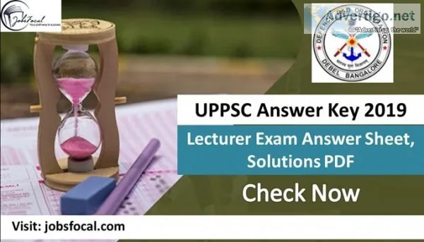 UPPSC Answer Key 2019 -20 Lecturer Exam Answer Sheet Solutions P