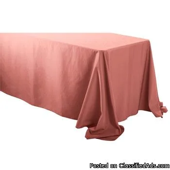Buy 90&quot x 108&quot Rectangular Polyester Tablecloths with Ro