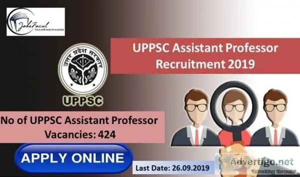 UPPSC Assistant Professor Recruitment 2019 -20 (424) Jobs Apply 