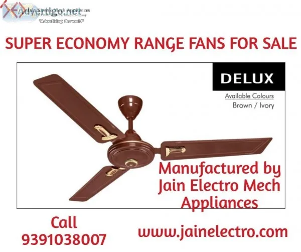 Super Economy Range Fans for Sale in Hyderabad
