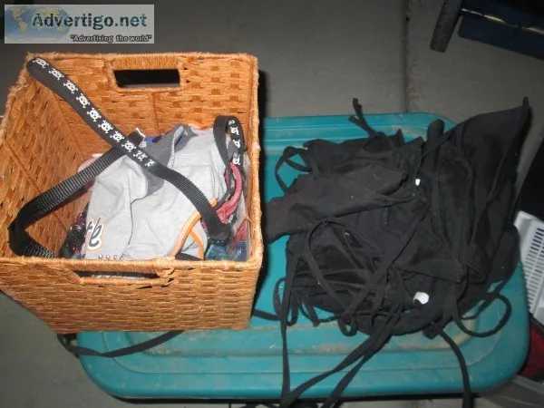 BASKET OF DOG COLLARS