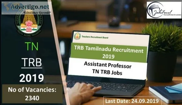 TRB Tamilnadu Recruitment 2019 -20 (2340) Assistant Professor TN