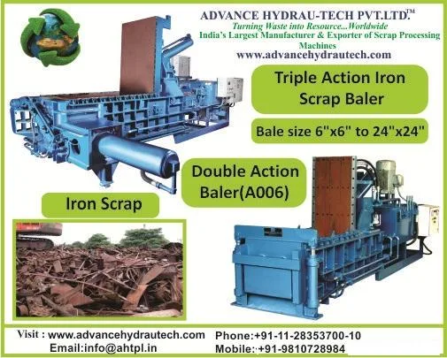 Baling Machine for AluminumMSIronSte el Scrap