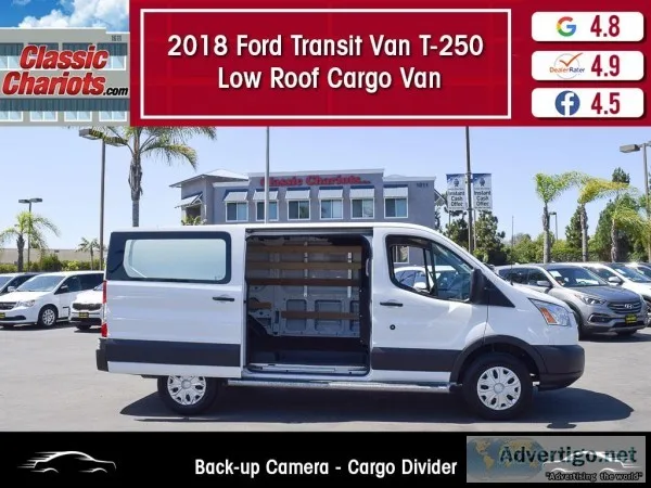 Used 2018 FORD TRANSIT CARGO VAN 250 LOW ROOF CARGO VAN for Sale