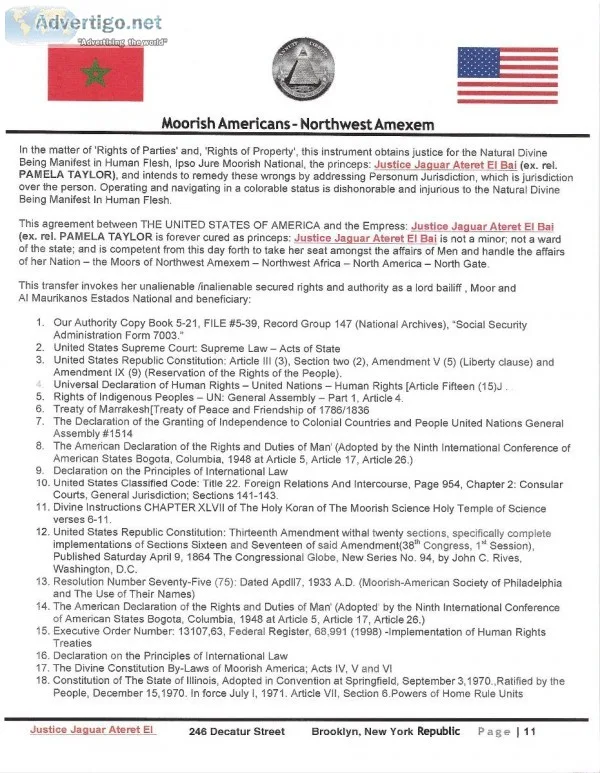 246 Decatur Street Brooklyn NY PUBLIC NOTICE 3 of 3 ex. rel. PAM