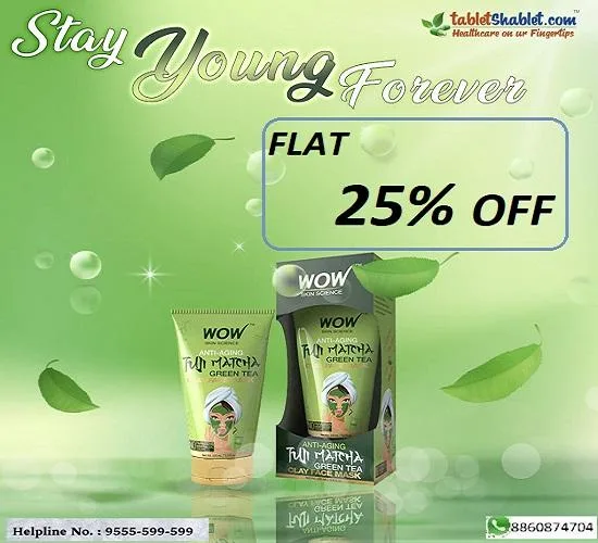 WOW Green Tea Face Mask at 25% OFF  TabletShablet