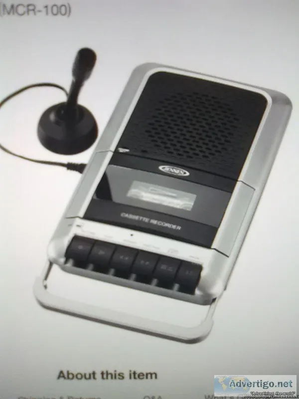 Jensen cassette recorderplayer and Jensen cd playerboombox