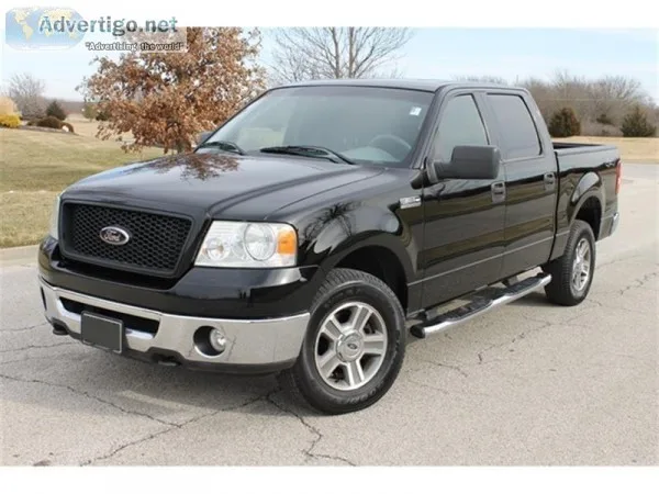 2006 Ford F-150 XLT Black Pickup Truck 56348 miles