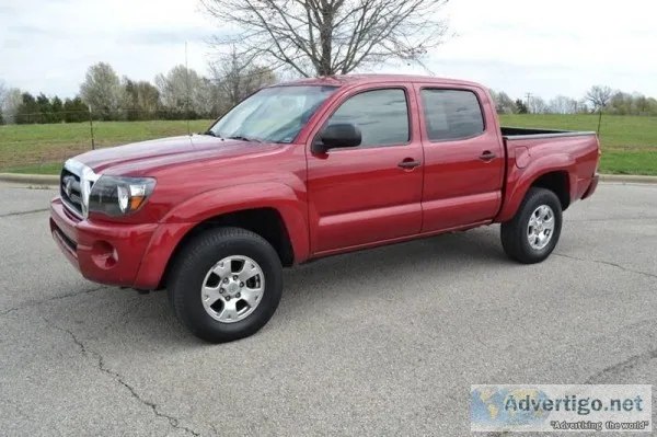 2005 Toyota Tacoma Red Pickup Truck 53505 Miles