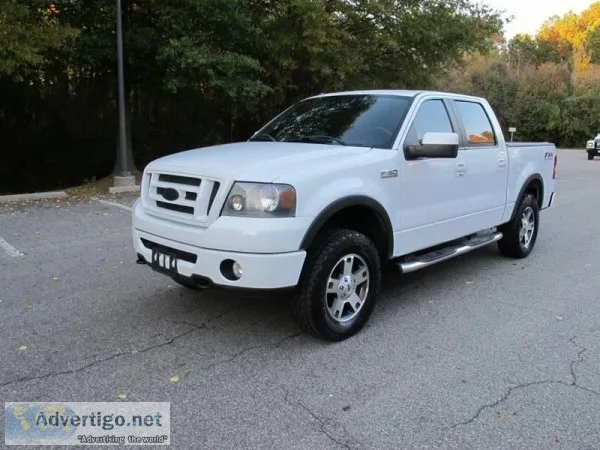 2006 Ford F-150 FX4 White Pickup Truck 72355 miles