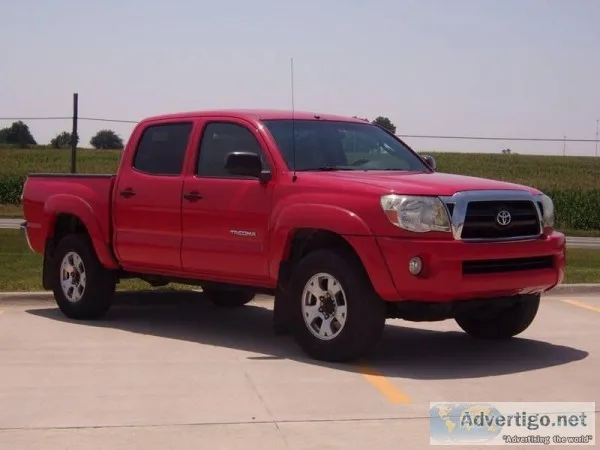 2005 Toyota Tacoma Red Pickup Truck 50231 Miles