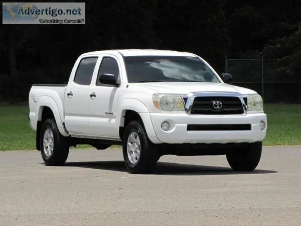 2005 Toyota Tacoma White Pickup Truck 63253 Miles