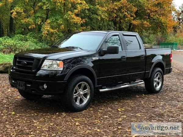 2006 Ford F-150 Lariat Black Pickup Truck 56340 miles